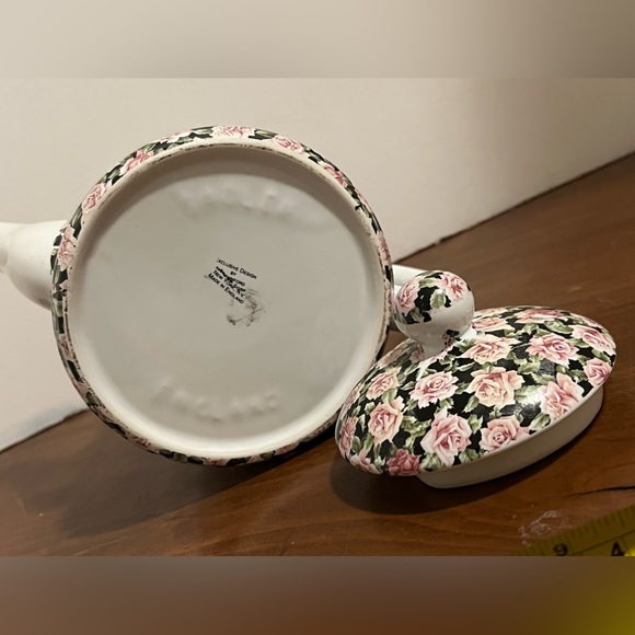 VTG Royal Crownford Teapot Sadler England. Pink Rose Chintz. Excellent Condition - Picture 5 of 7